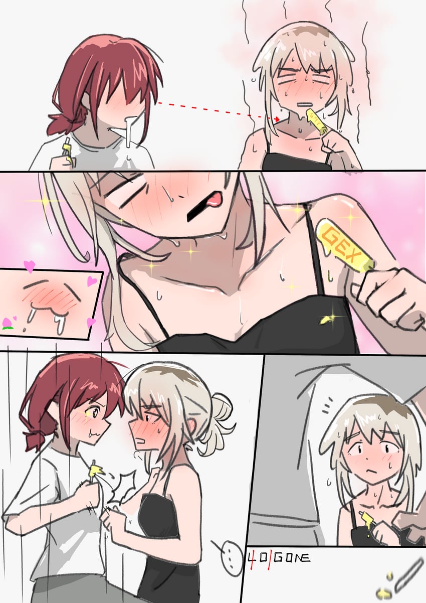 iseri nina and kawaragi momoka (girls band cry) drawn by 401gone