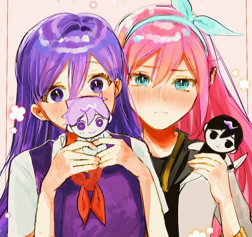 omori, aubrey, mari, and hero (omori) drawn by yeonju