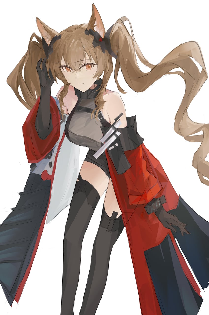 angelina and gilberta (arknights and 1 more) drawn by shizuyumemi