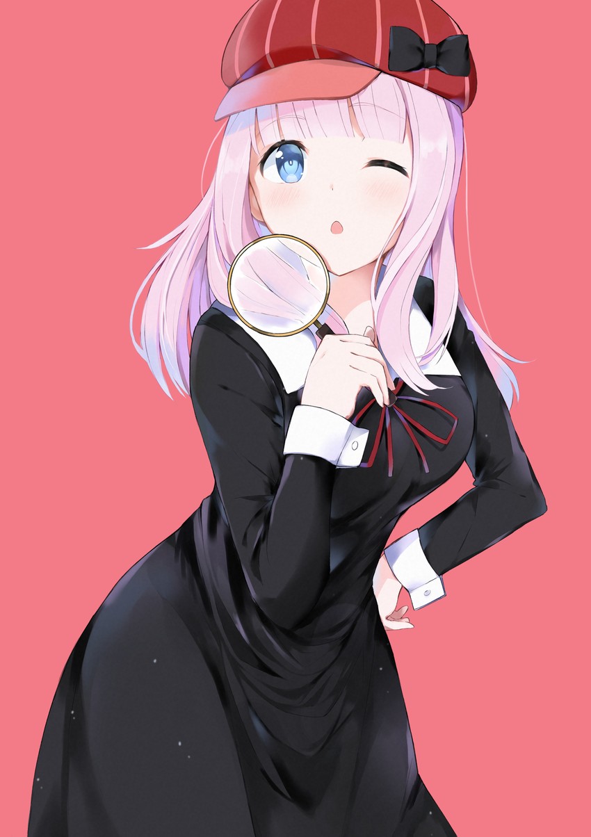 fujiwara chika (kaguya-sama wa kokurasetai ~tensai-tachi no renai zunousen~) drawn by yanagi_marie