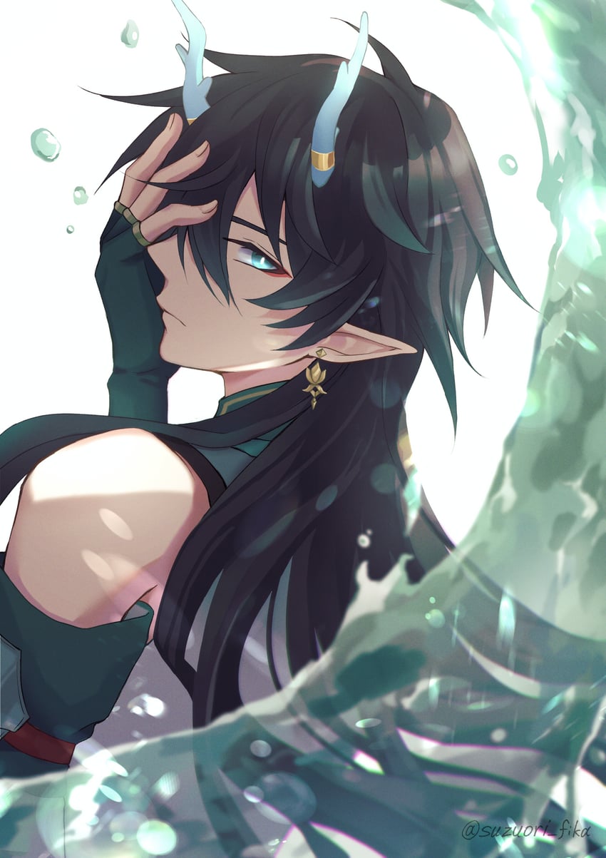 dan heng (honkai and 1 more) drawn by suzuori_fika