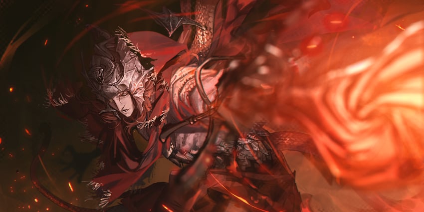 messmer the impaler (elden ring and 1 more) drawn by eureka1812