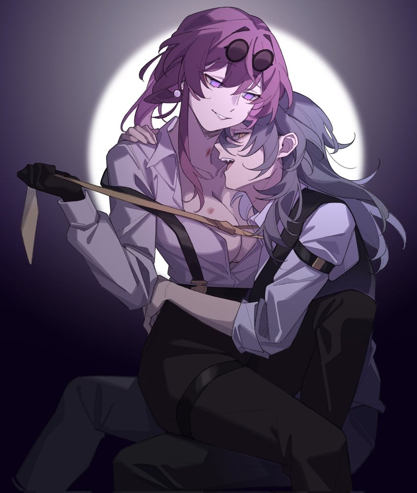 trailblazer, stelle, and kafka (honkai and 1 more) drawn by zheziiii