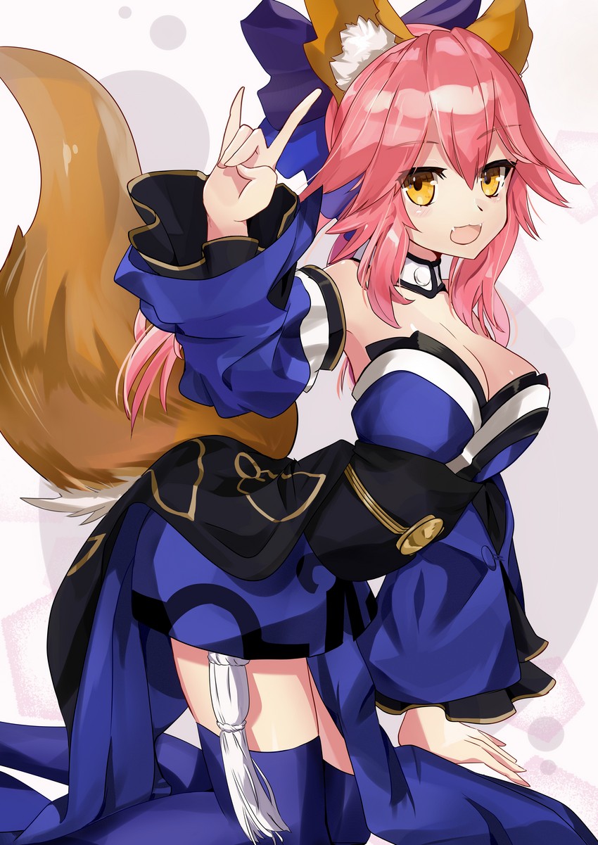 tamamo and tamamo no mae (fate and 3 more) drawn by same_(sendai623)