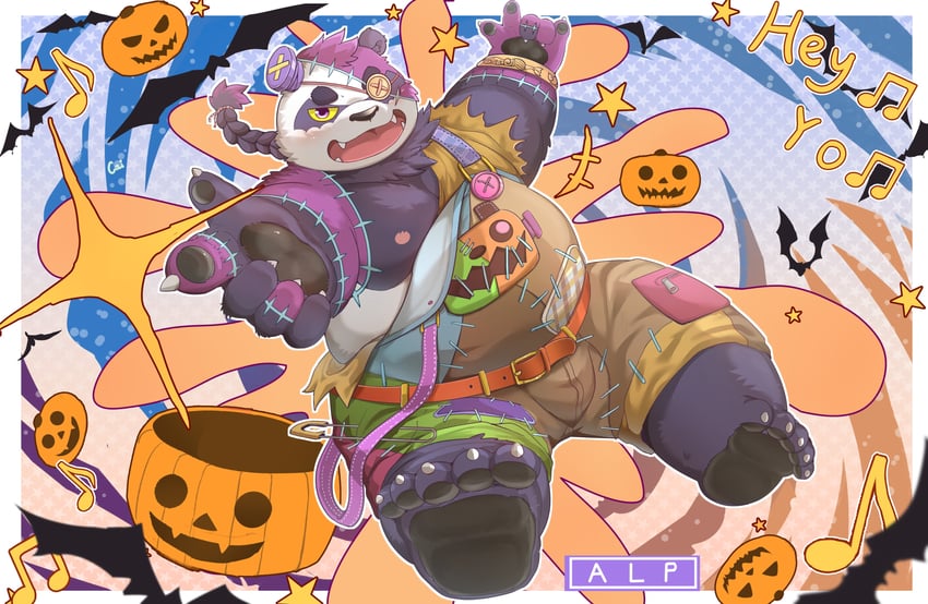 frankenstein's monster and alp (tokyo afterschool summoners) drawn by cai_(cai_yuwang)