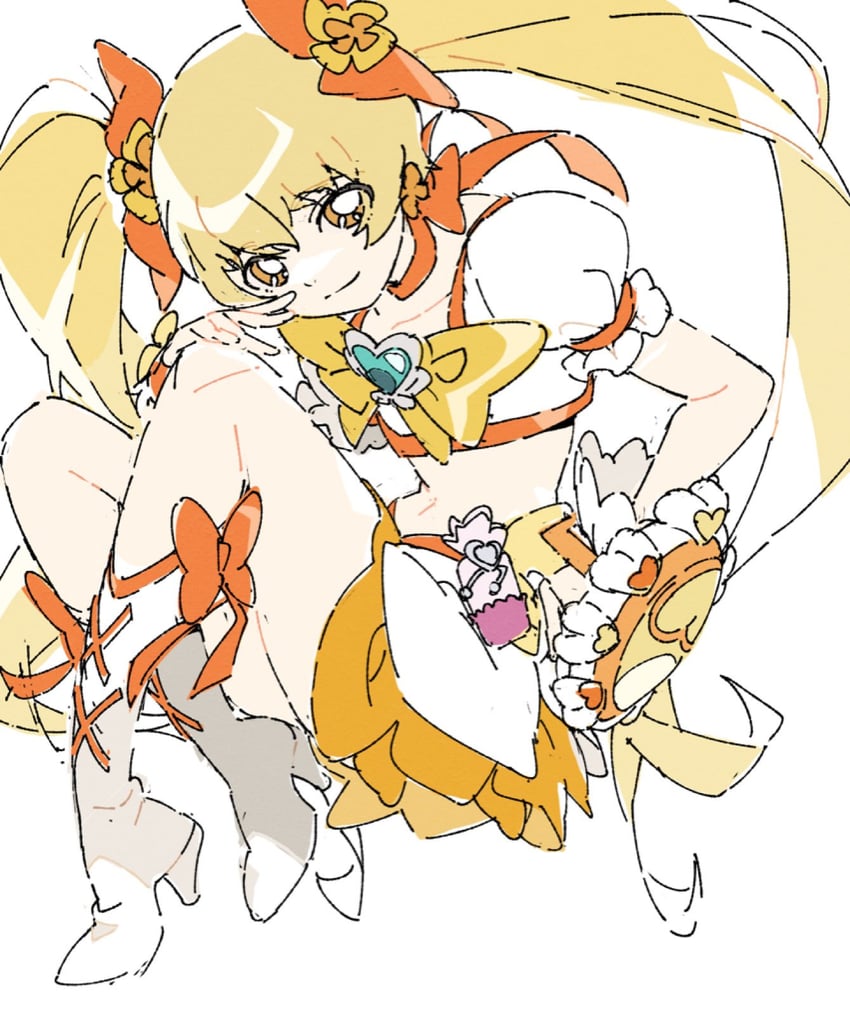 myoudouin itsuki and cure sunshine (precure and 1 more) drawn by ginjiro_(ginjiroxx)