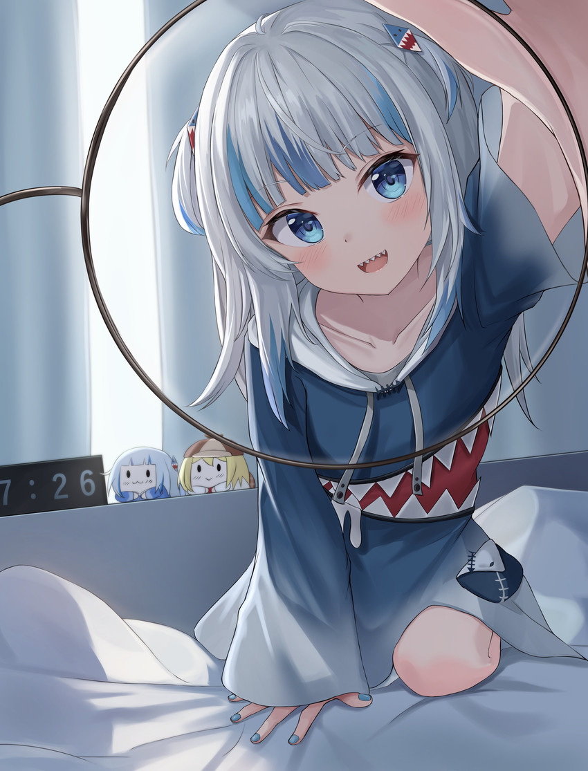 gawr gura and watson amelia (hololive and 1 more) drawn by shirokuma_(zeroillya)