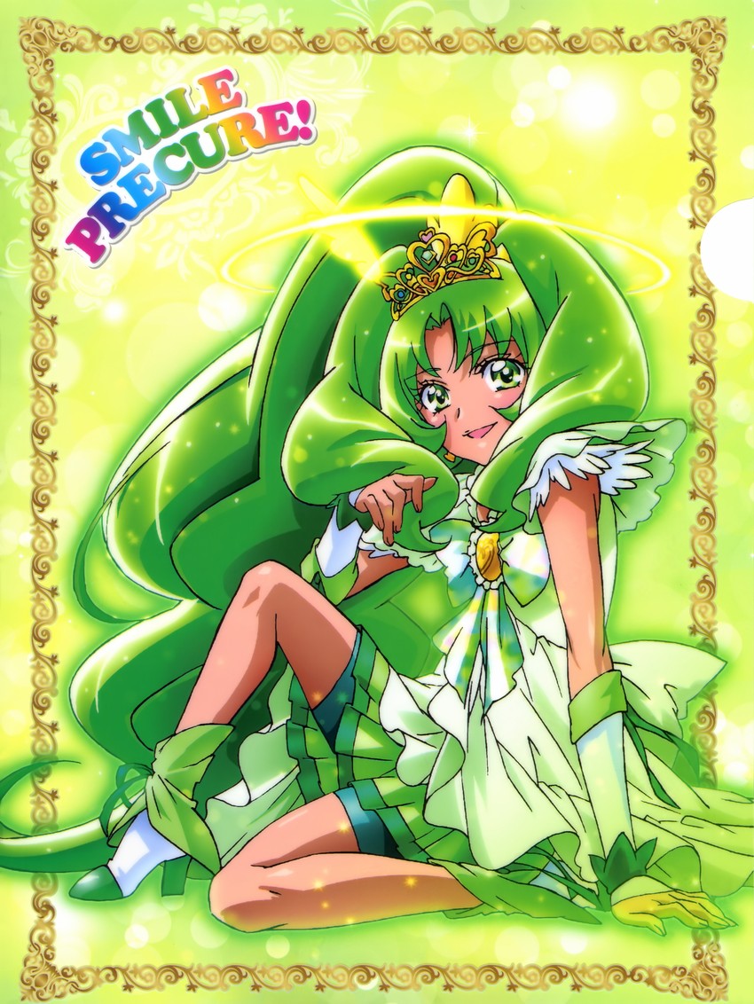 midorikawa nao and cure march (precure and 1 more) drawn by kawamura_toshie