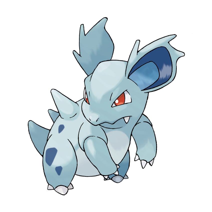 nidorina (pokemon and 1 more) drawn by sugimori_ken