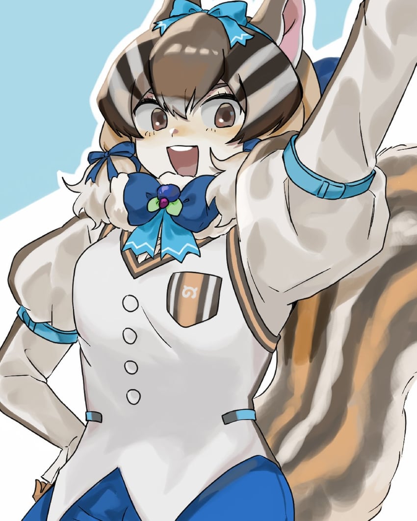 siberian chipmunk (kemono friends and 1 more) drawn by lanxing_zhanshi