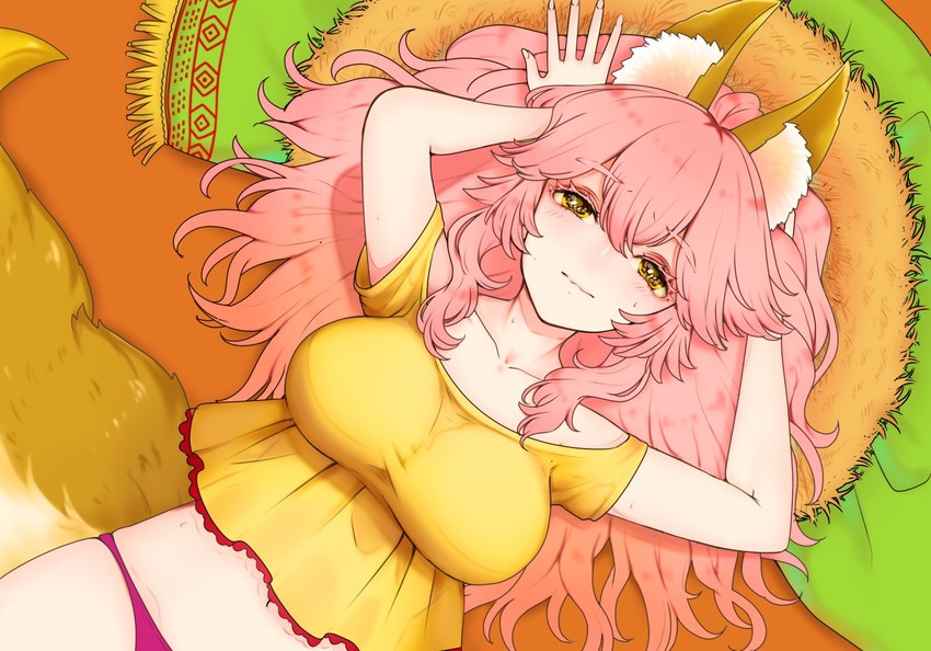 tamamo and tamamo no mae (fate and 1 more) drawn by haani