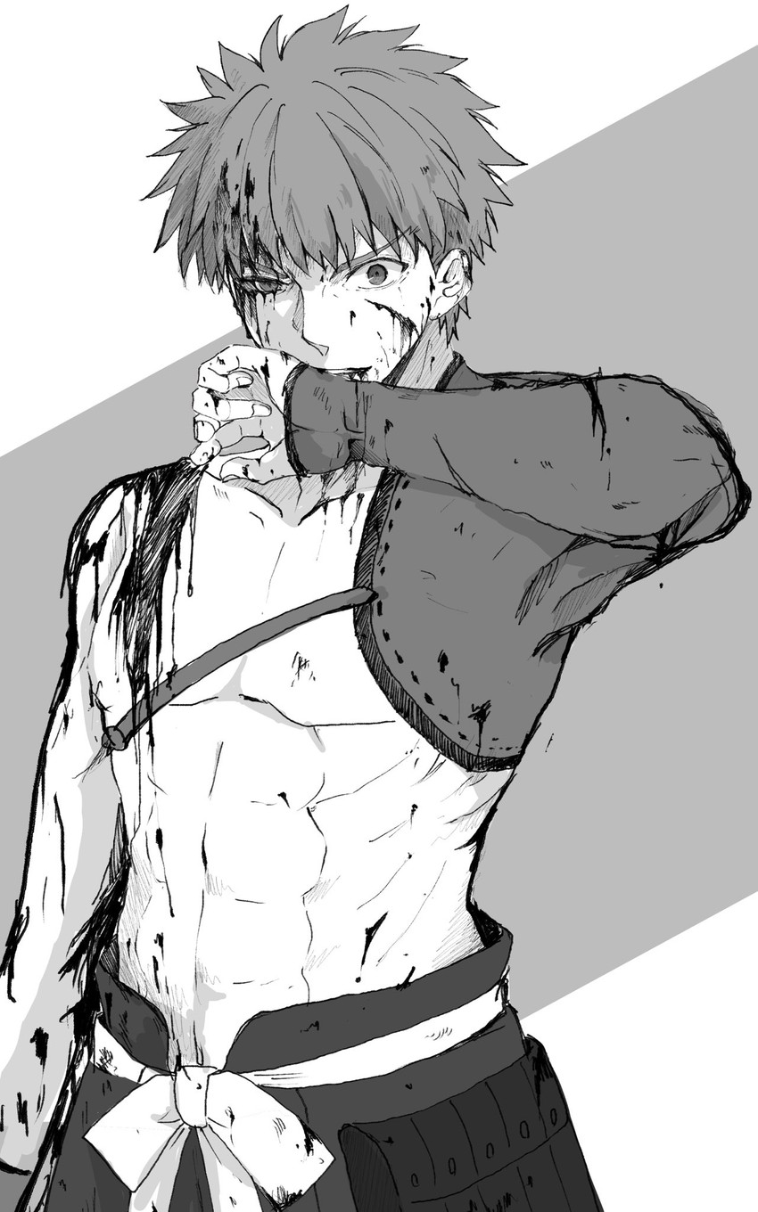 emiya shirou and senji muramasa (fate and 1 more) drawn by mct