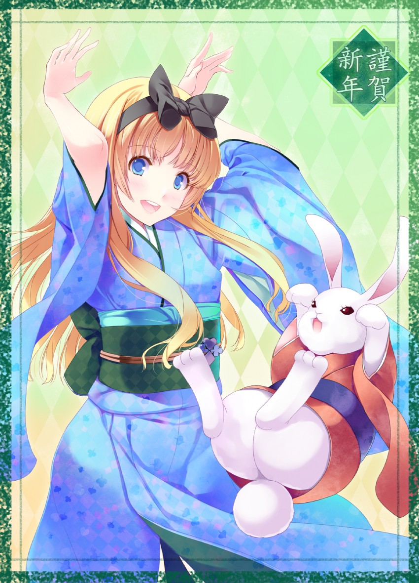 alice and white rabbit (alice's adventures in wonderland) drawn by matsukawa_(pale_scarlet)