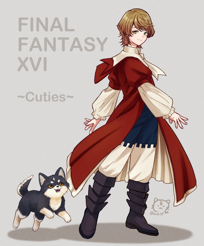 joshua rosfield and torgal (final fantasy and 1 more) drawn by hssk39