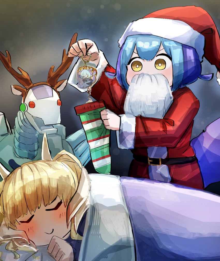 laundry dragonmaid, lattice dragonmaid, and appliancer laundry dragon (yu-gi-oh!) drawn by hatano_kiyoshi