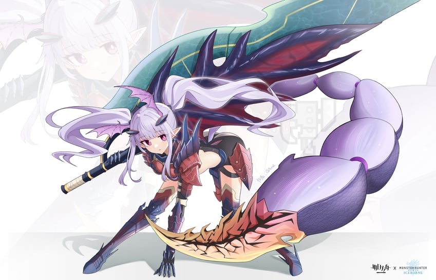 manticore (arknights and 1 more) drawn by jiuyu_qame