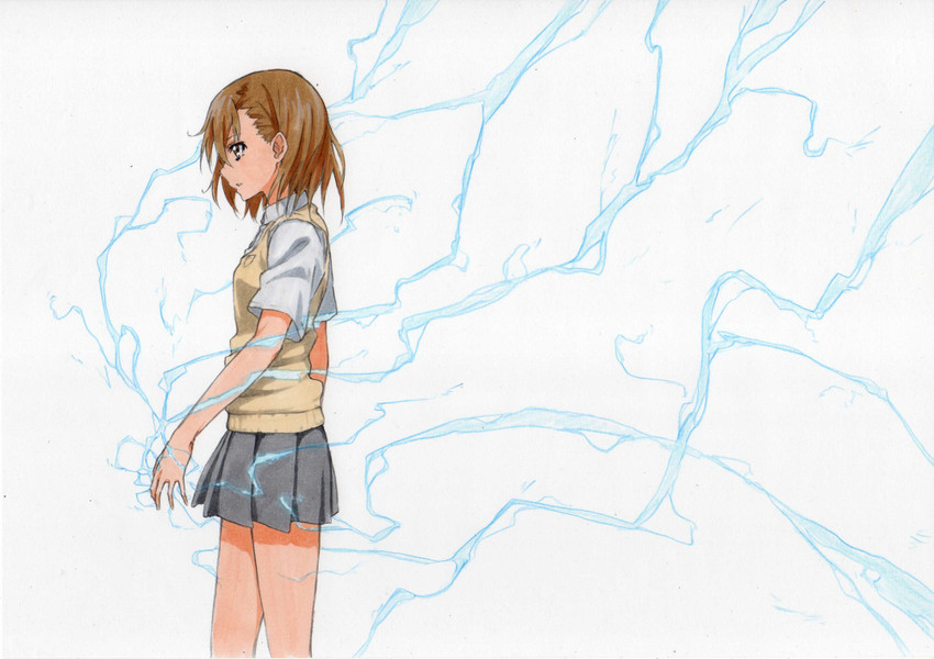 misaka mikoto (toaru majutsu no index and 1 more) drawn by iyakun