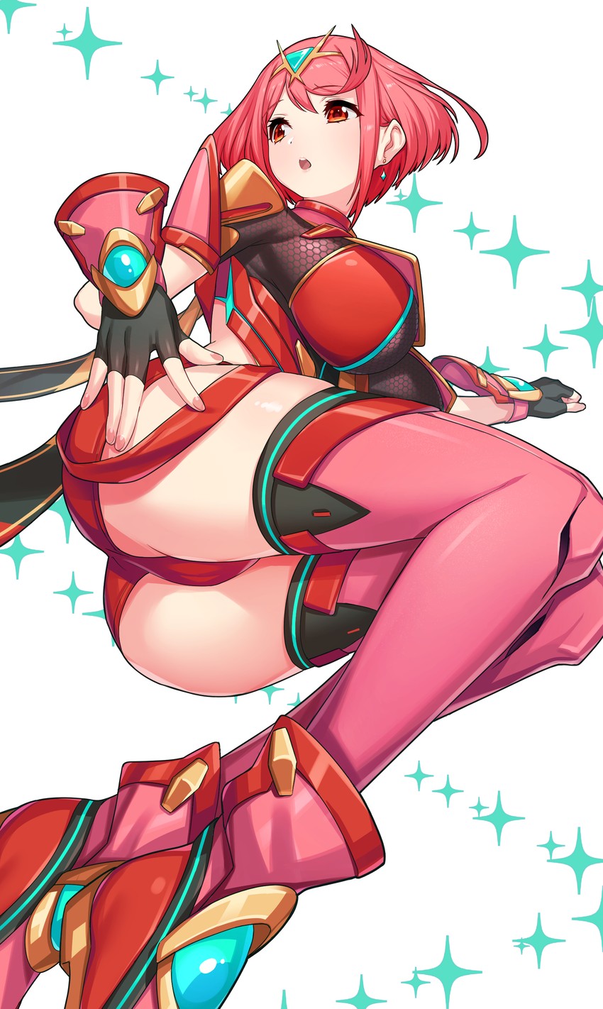 pyra (xenoblade chronicles and 1 more) drawn by green322