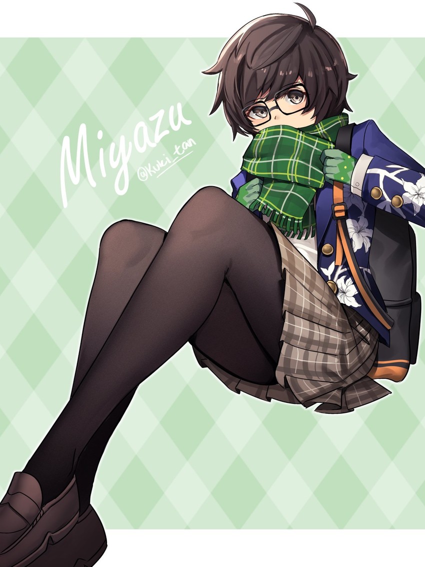 atsuta miyazu (shin megami tensei and 1 more) drawn by kuki_tan