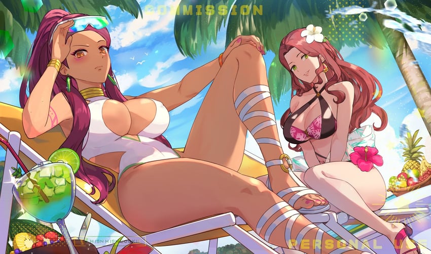 dorothea arnault and petra macneary (fire emblem and 1 more) drawn by hsin