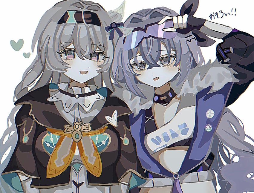 firefly and silver wolf (honkai and 1 more) drawn by sayu_(r12_34)