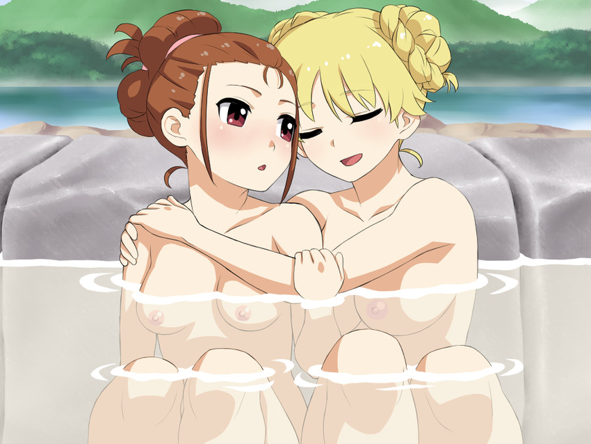 hoshii miki and minase iori (idolmaster) drawn by hisakawa_riho