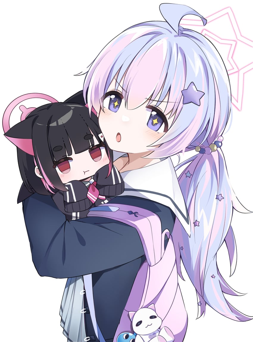 kazusa and reisa (blue archive) drawn by futagoma