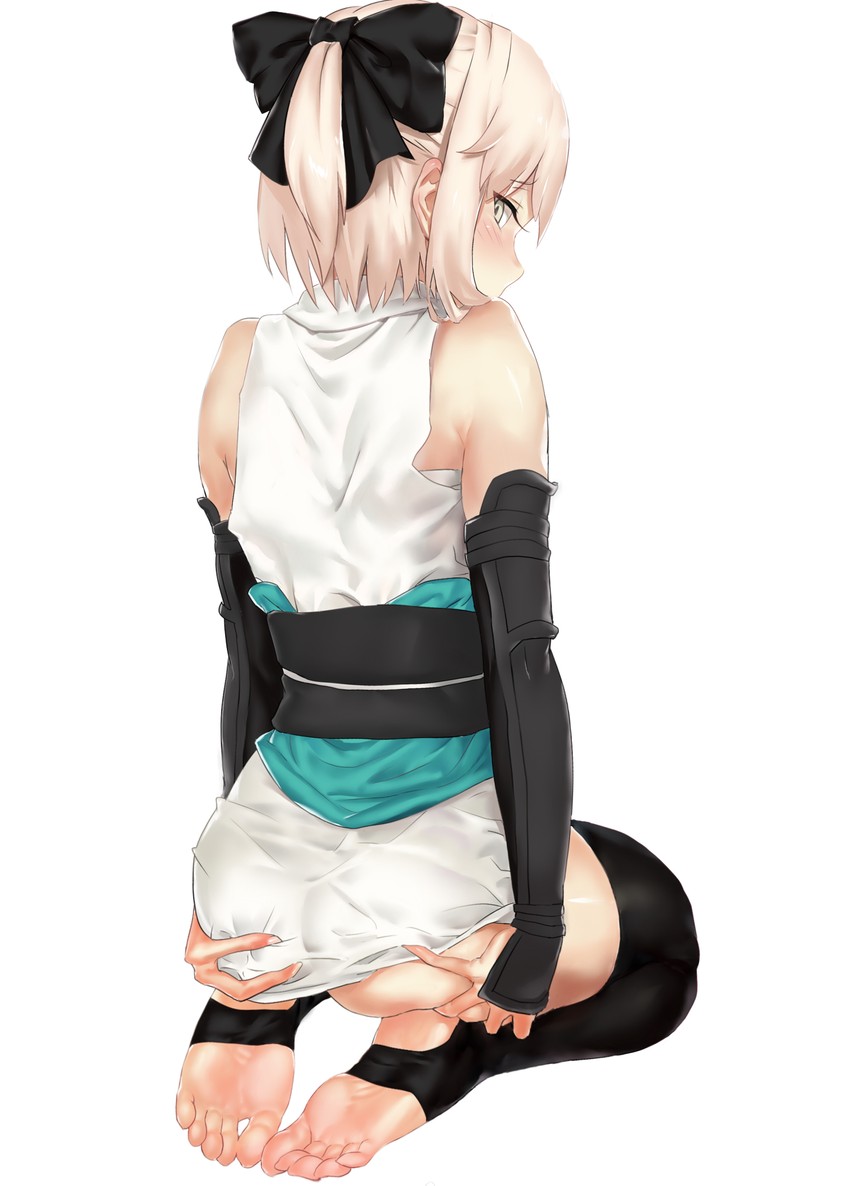 okita souji (fate and 2 more) drawn by kyero