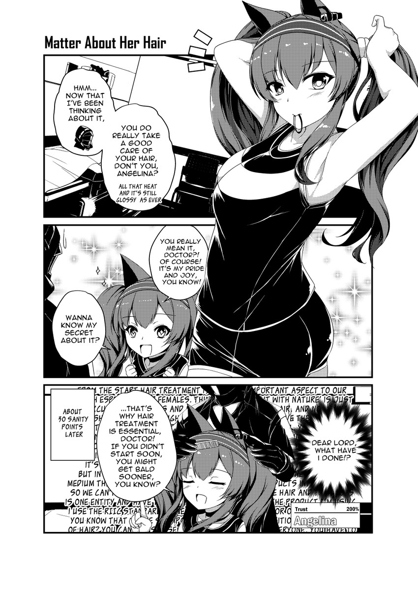 doctor and angelina (arknights) drawn by sheita