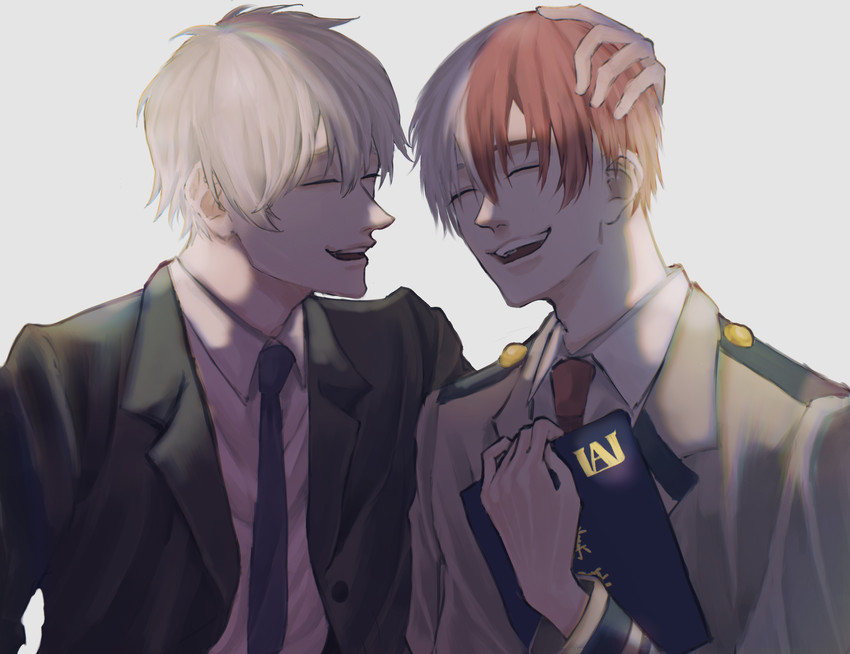 todoroki shoto and todoroki touya (boku no hero academia) drawn by 0ojima