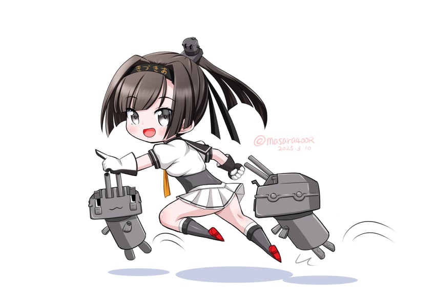 akizuki and chou-10cm-hou-chan (kantai collection) drawn by masara_(chuujou)