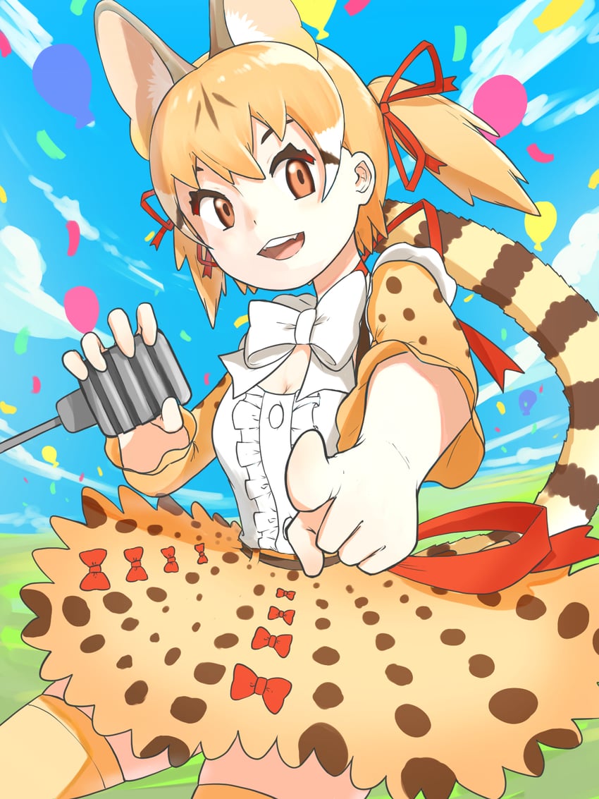 large-spotted genet (kemono friends and 1 more) drawn by y0whqzz8bkslezl