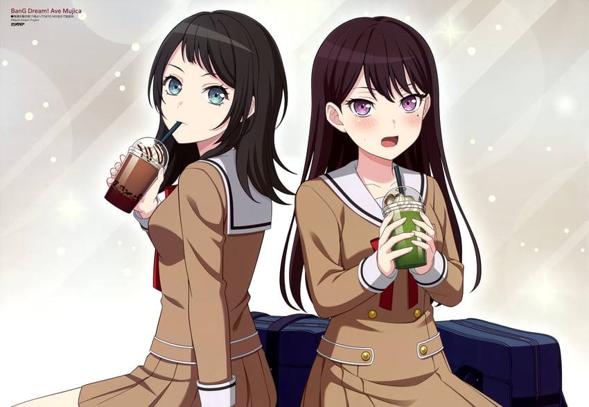 shiina taki and yahata umiri (bang dream! and 2 more)