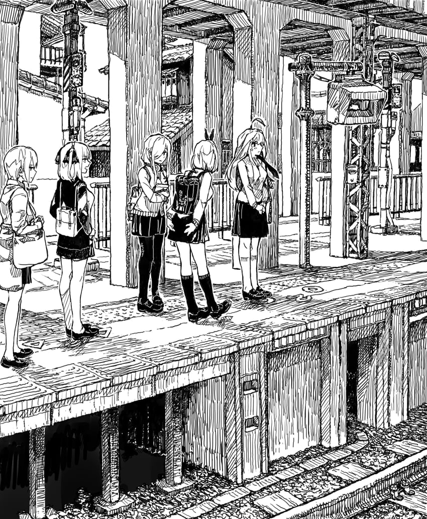 nakano nino, nakano miku, nakano yotsuba, nakano itsuki, and nakano ichika (go-toubun no hanayome) drawn by kabuno_(camphora)