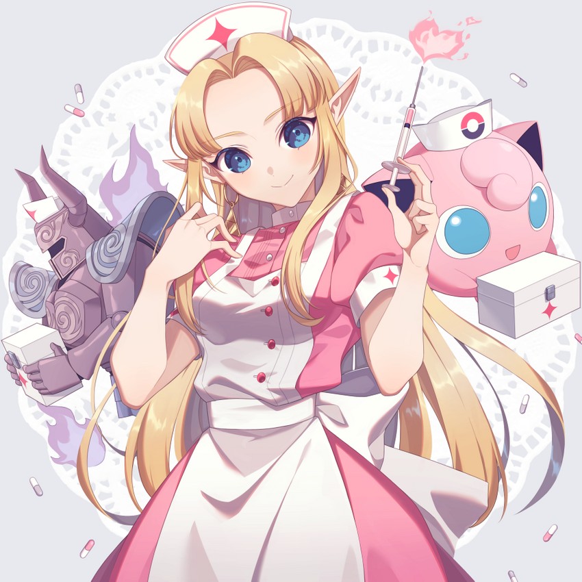 princess zelda, jigglypuff, and phantom (pokemon and 3 more) drawn by miri_(cherryjelly)