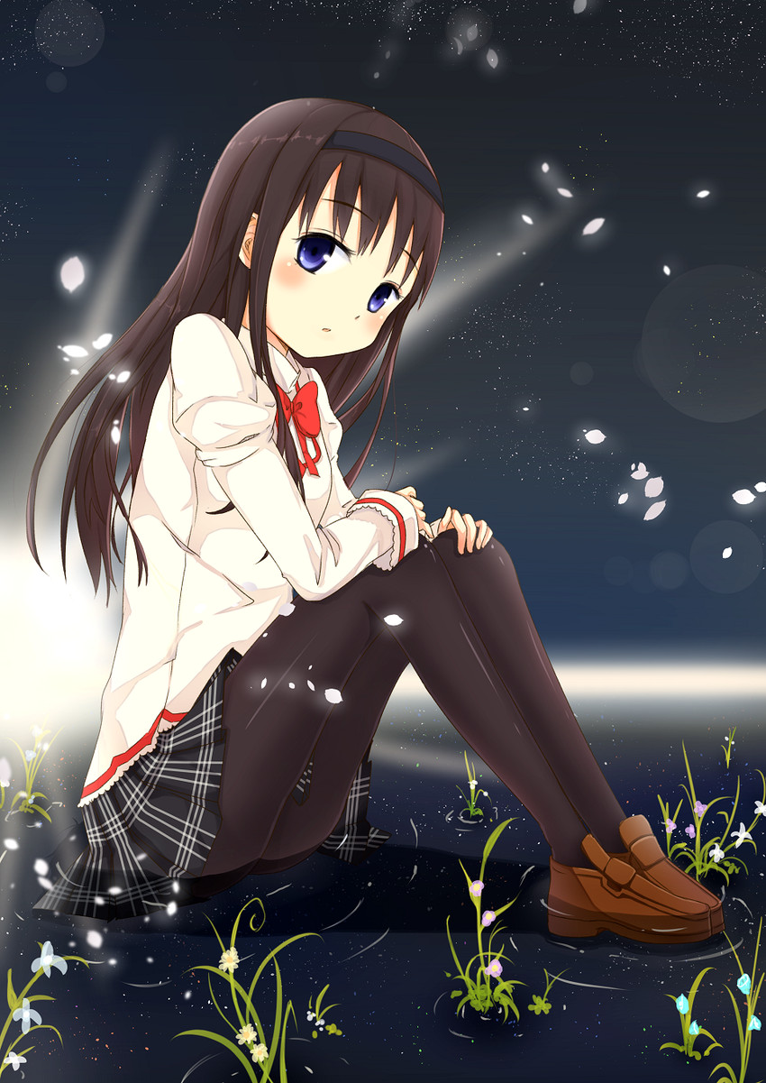 akemi homura (mahou shoujo madoka magica) drawn by 53c_(ray_cordova)