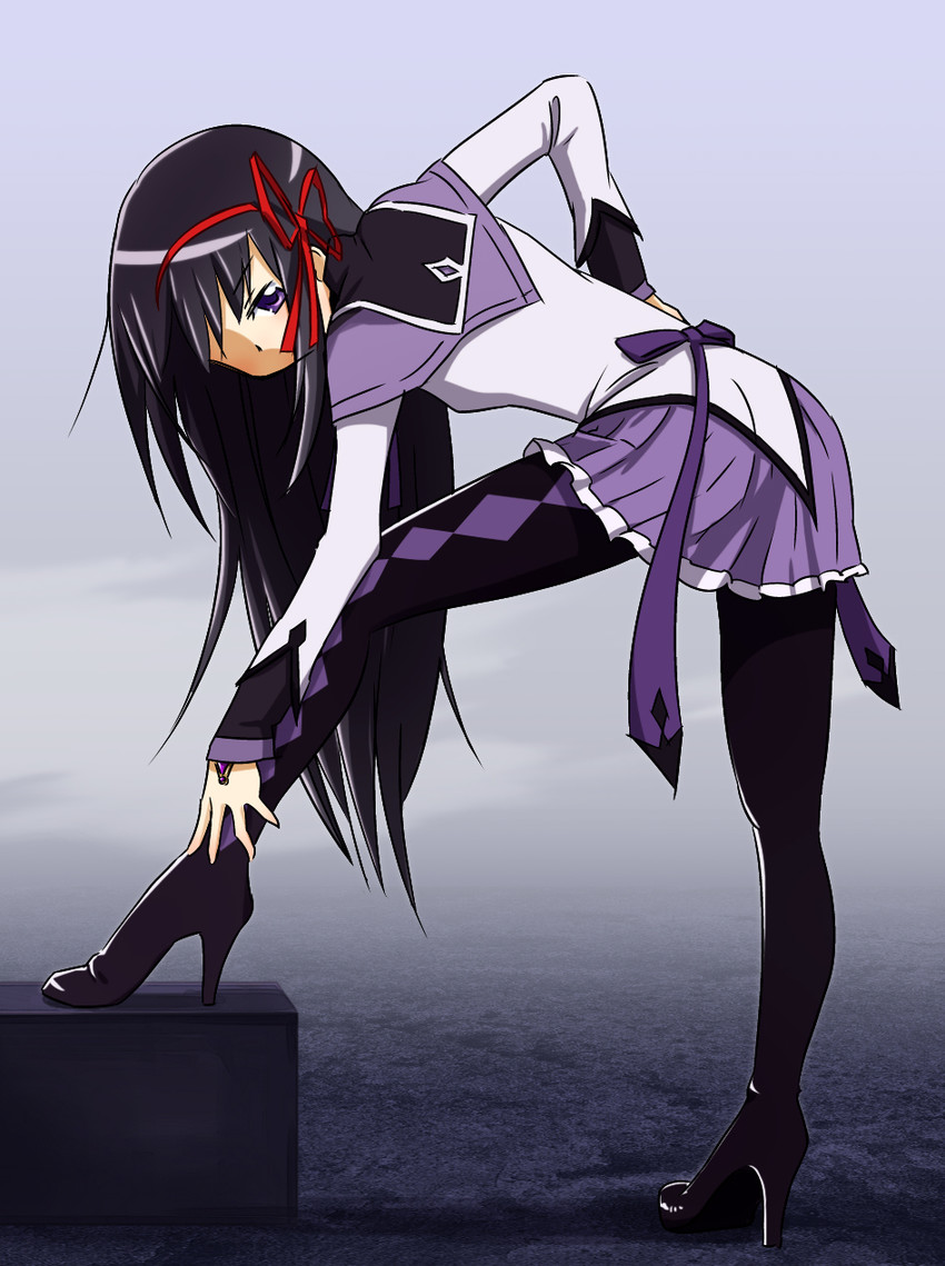 akemi homura (mahou shoujo madoka magica) drawn by sat-c