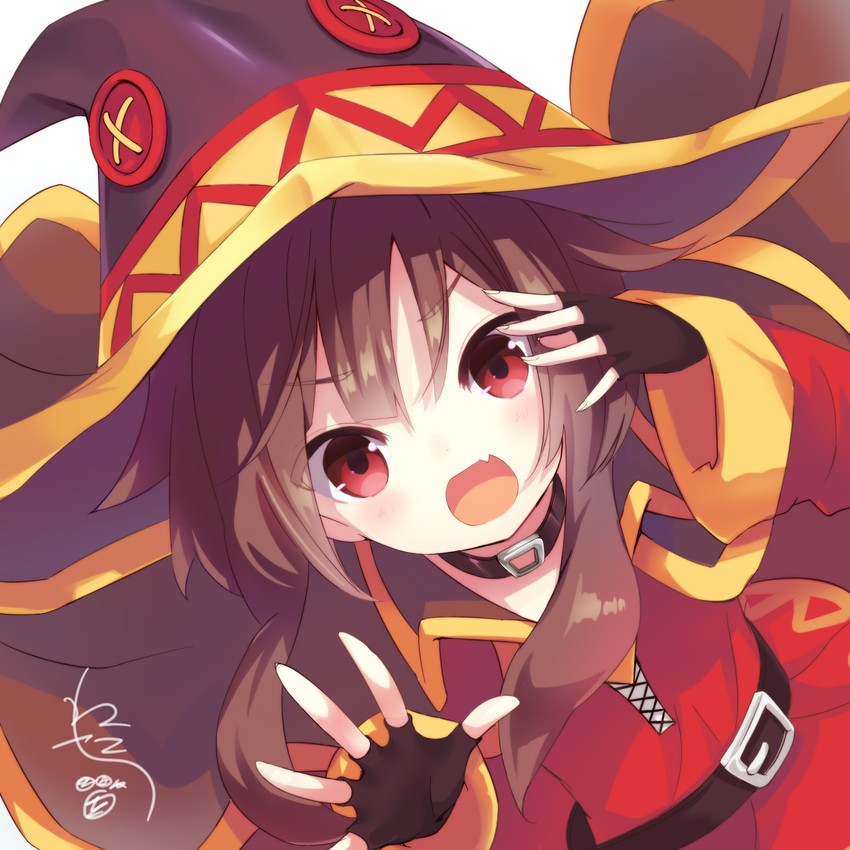 megumin (kono subarashii sekai ni shukufuku wo!) drawn by nekotani_nora