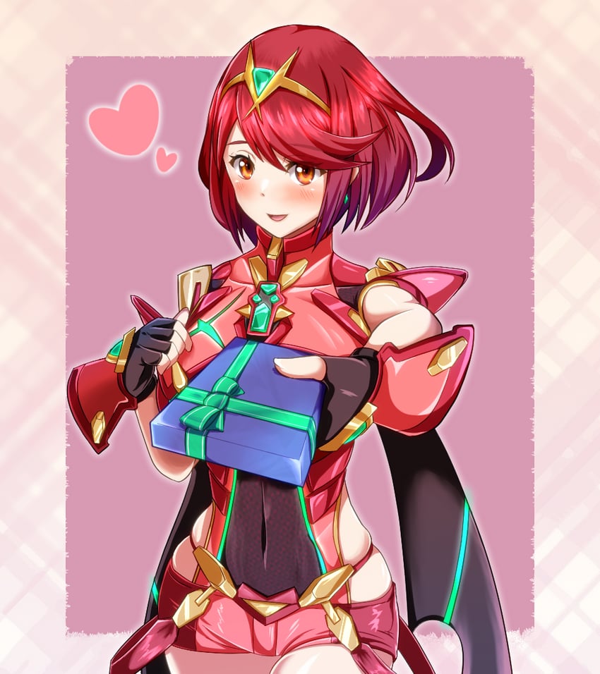 pyra (xenoblade chronicles and 1 more) drawn by samu_poteto