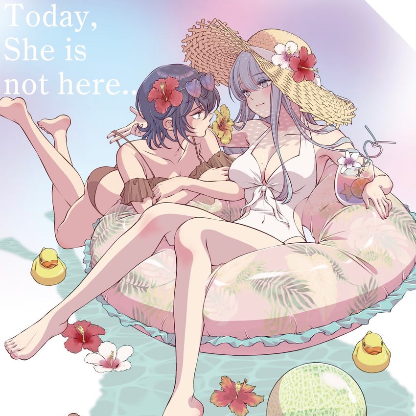taki fuuko and asahina yuni (kyou wa kanojo ga inai kara) drawn by iwami_kiyoko