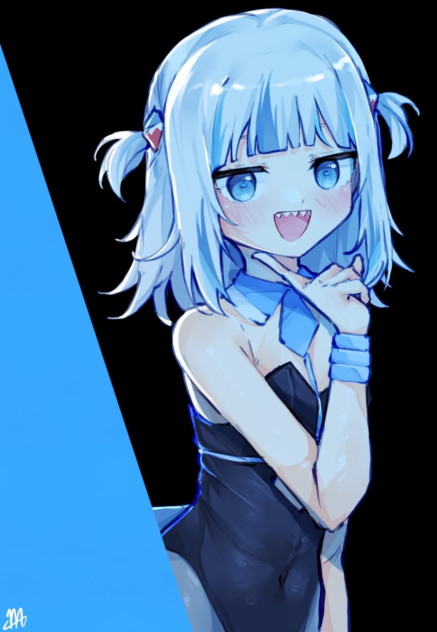 gawr gura (hololive and 1 more) drawn by ma_draws