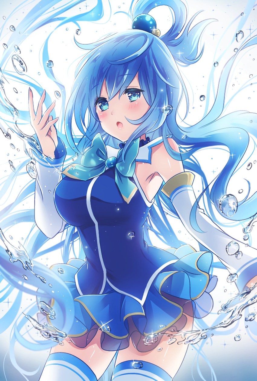 aqua (kono subarashii sekai ni shukufuku wo!) drawn by nanashiki_fuuka