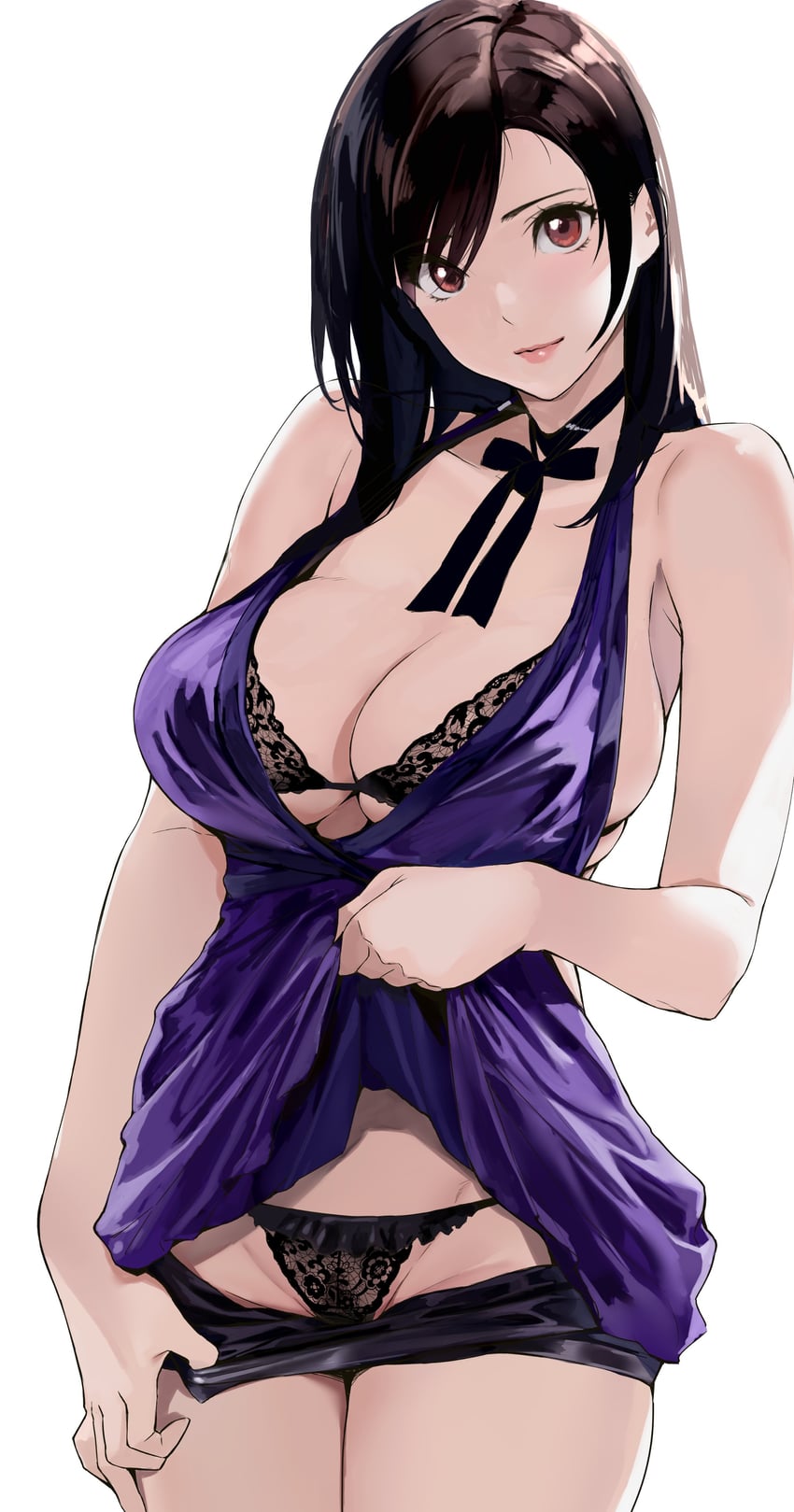 tifa lockhart (final fantasy and 2 more) drawn by yamaishi_(mukoubuti)