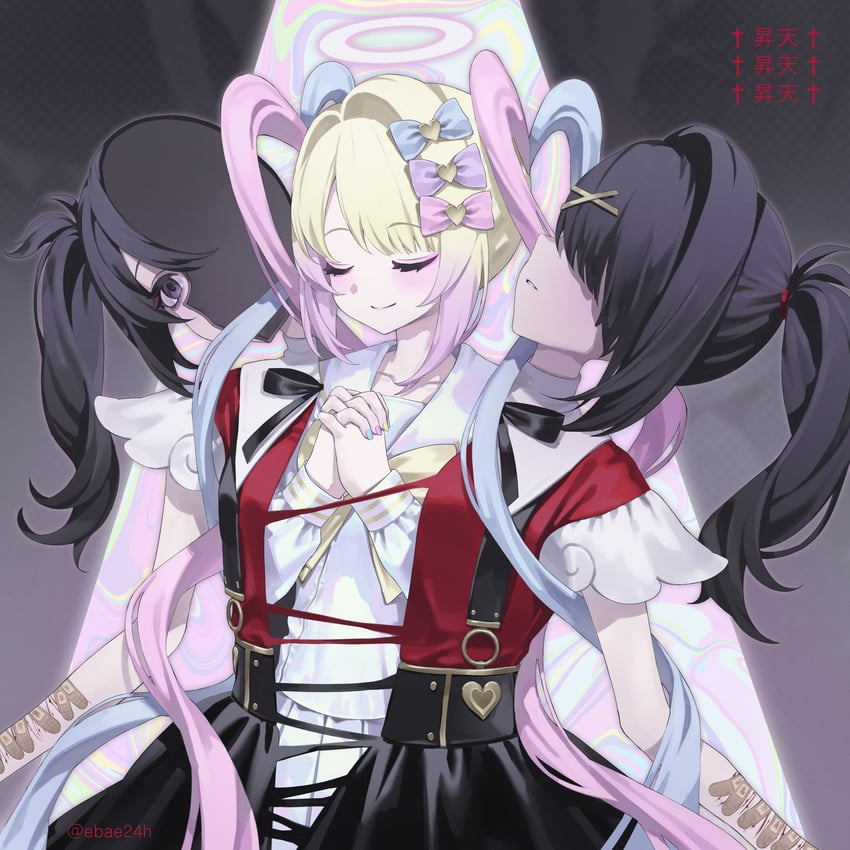 chouzetsusaikawa tenshi-chan and ame-chan (needy girl overdose) drawn by ebae2006