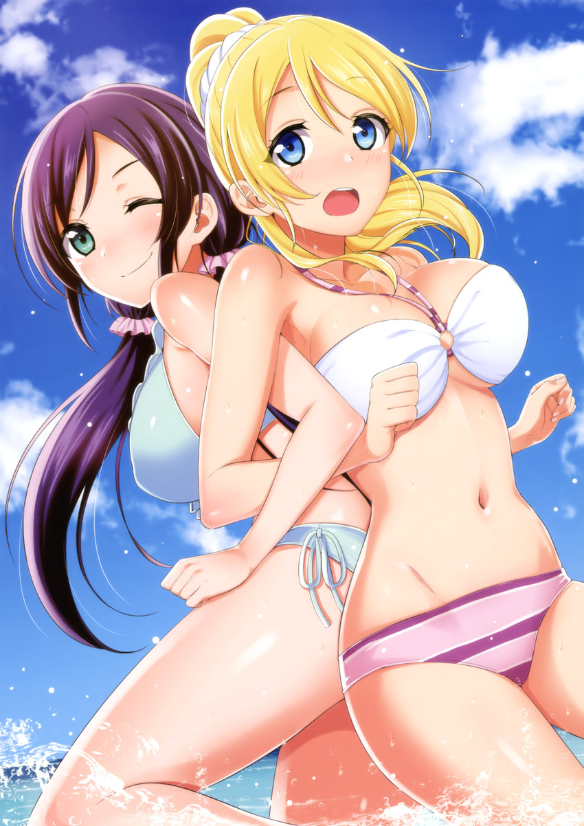 tojo nozomi and ayase eli (love live! and 1 more)