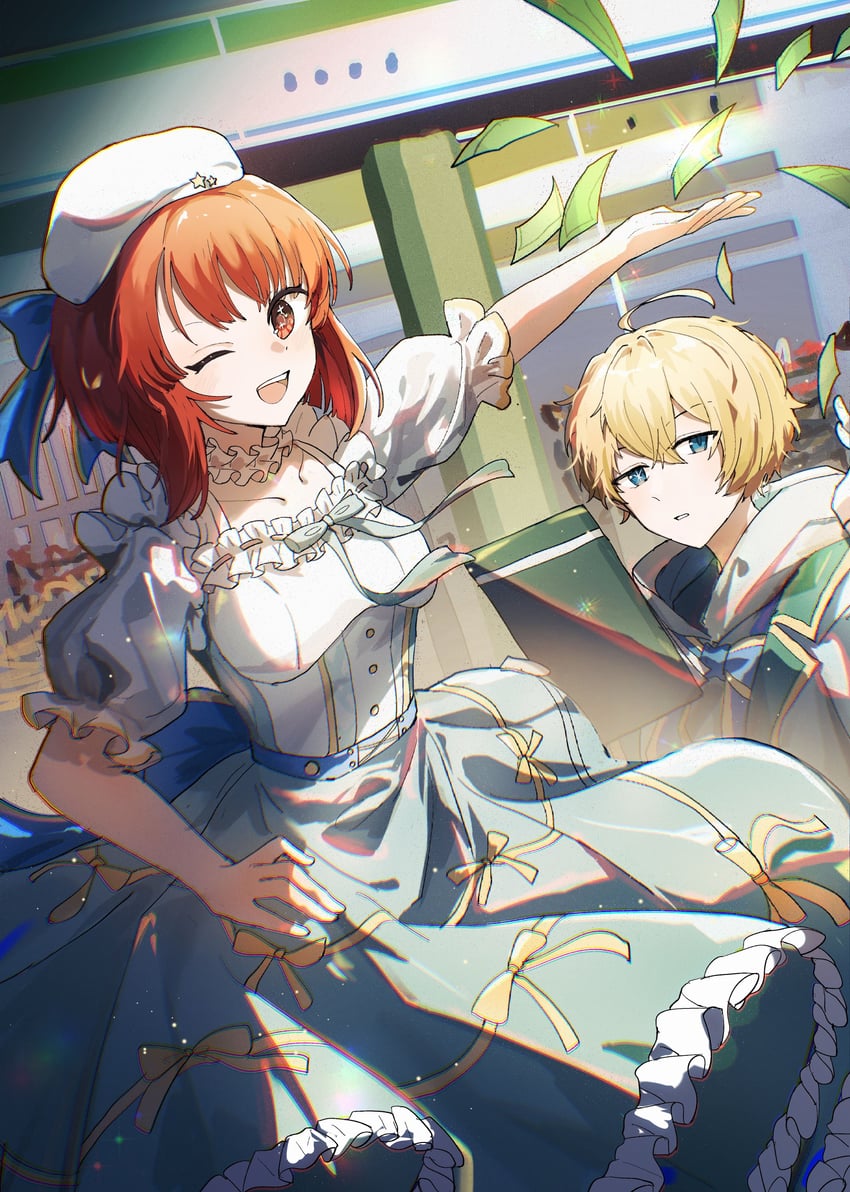arima kana and hoshino aquamarine (oshi no ko) drawn by akirarec
