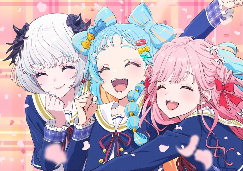 himeno mieru, mamimu meh, and wao parin (aikatsu! and 1 more) drawn by miyadani_risa