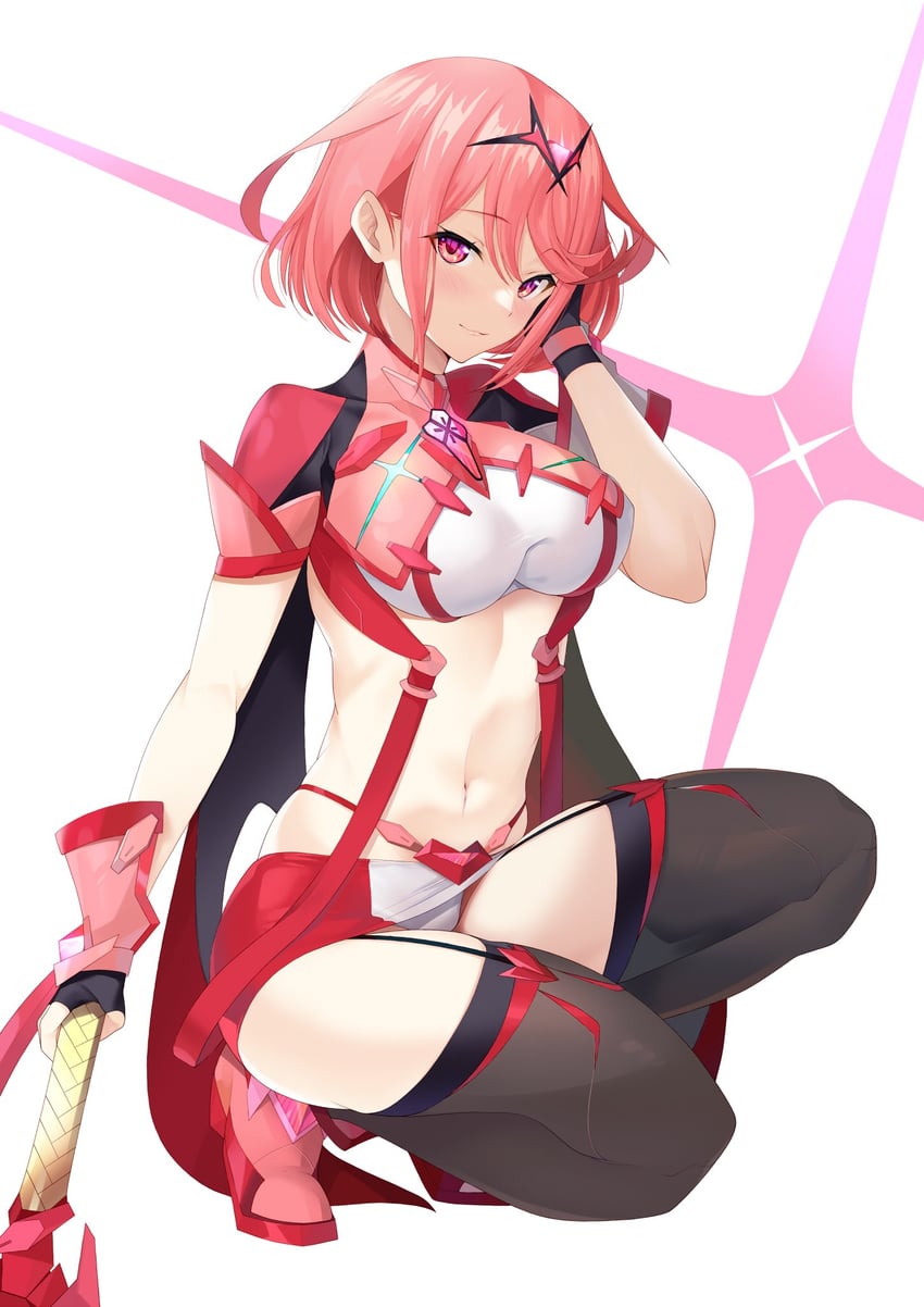 pyra (xenoblade chronicles and 1 more) drawn by daive