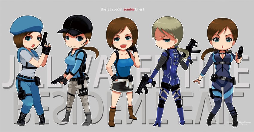 jill valentine (resident evil and 4 more) drawn by sakura3914