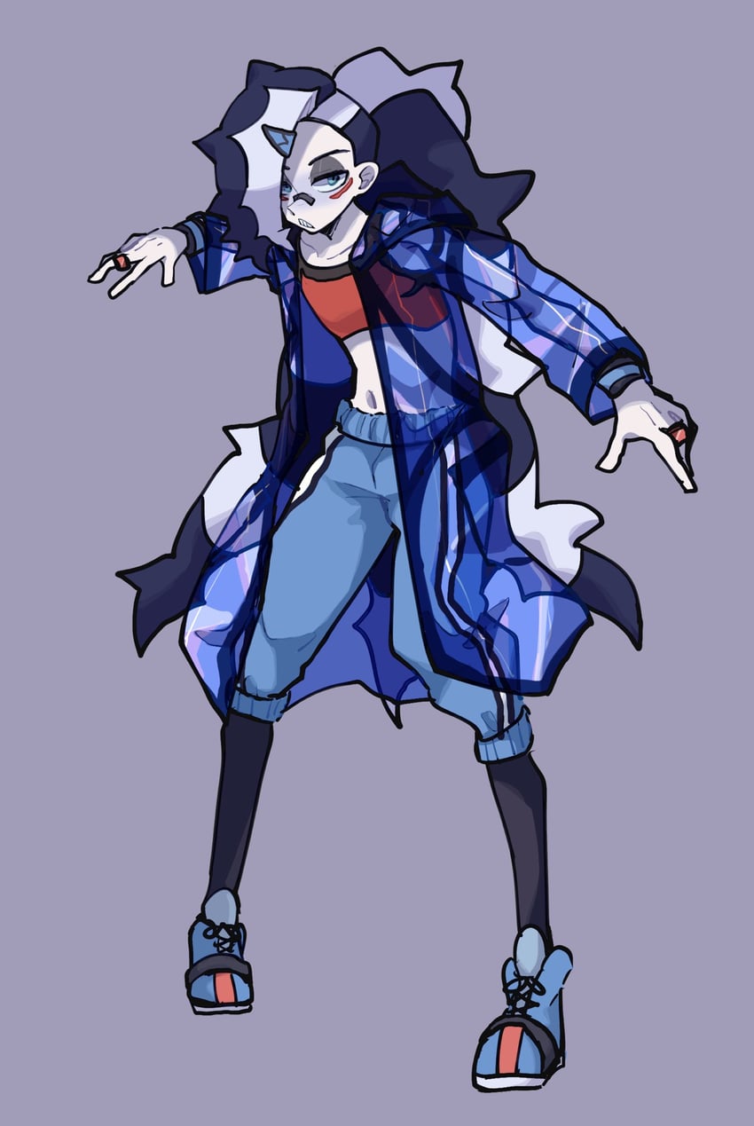 piers and toxicroak (pokemon and 1 more) drawn by shiba_dzuke
